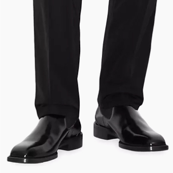 BURBERRY Men’s Patent Leather Chelsea Boots Size 11 (Authenticity guaranteed) - Picture 6 of 16